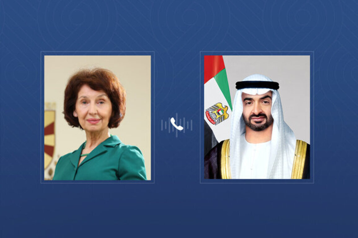 UAE President receives phone call from President of North Macedonia to discuss regional developments