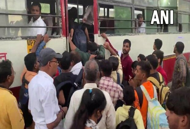 Bus depots, railway stations witness huge crowds as candidates return from UP PET 2022 exam