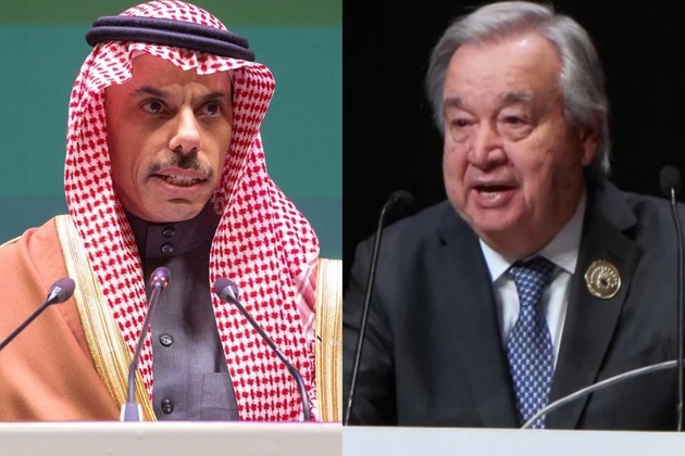 Saudi Foreign Minister, UN chief discuss efforts to reduce West Asia tensions amid escalating conflict