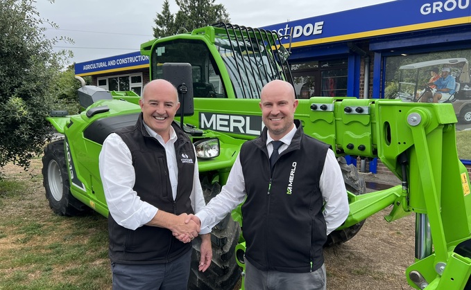 Graham Parker of Ernest Doe and Owen Buttle of Merlo UK