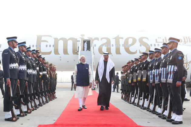 "Welcome my brother": PM Modi receives UAE President upon latter's arrival in India