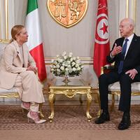 TUNISIA-TUNIS-PRESIDENT-ITALY-PM-MEETING