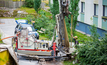  A geothermal heat pump system being installed at an eco-friendly apartment house in Finland