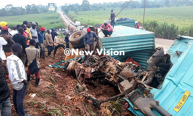 Four killed, baby unhurt in Jinja-Kampala road crash Four killed, baby unhurt in Jinja-Kampala road crash