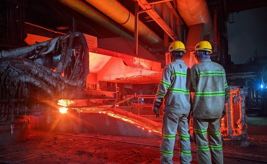 Nickel processing at PT Indonesia Morowali Industrial Park