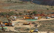 Drilling at Mt Morgans.