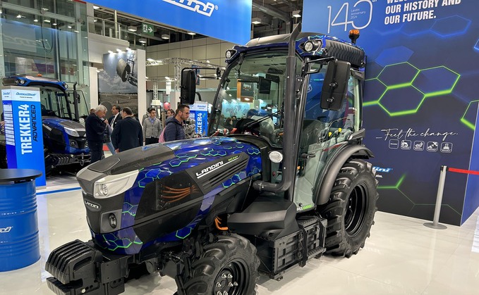 Landini Rex4 Electra hybrid tractor