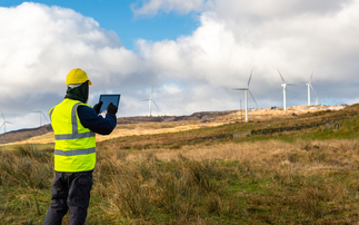 A worker examines turbines in Dumfries and Galloway / Credit: iStock