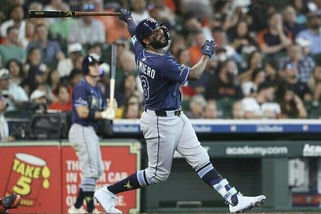 Junior Caminero homers twice as Rays blow out Astros