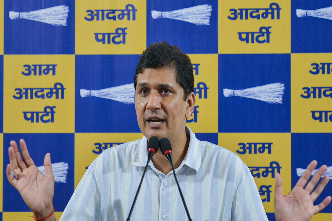 BJP betrayed Delhi's rural residents by imposing Rs 235 toll on UER-2, says AAP's Saurabh Bharadwaj