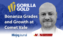 Gorilla Gold Mines: Bonanza Grades and Growth at Comet Vale