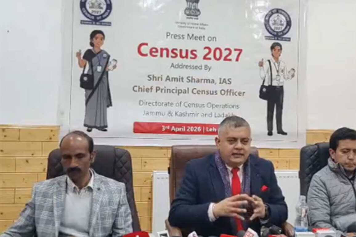 DCO Amit Sharma unveils Ladakh Census 2027 roadmap, assures separate army enumeration and accurate data