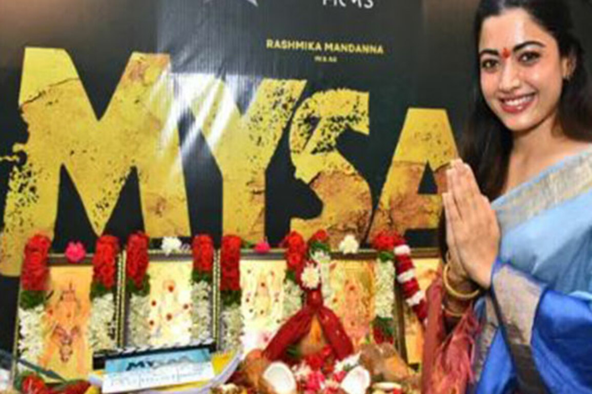 Rashmika Mandanna's film 'Mysaa' launched in Hyderabad with traditional ceremony