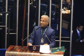 "India has decoupled economic growth from emissions": Dy Chairman Rajya Sabha Harivansh at BRICS forum