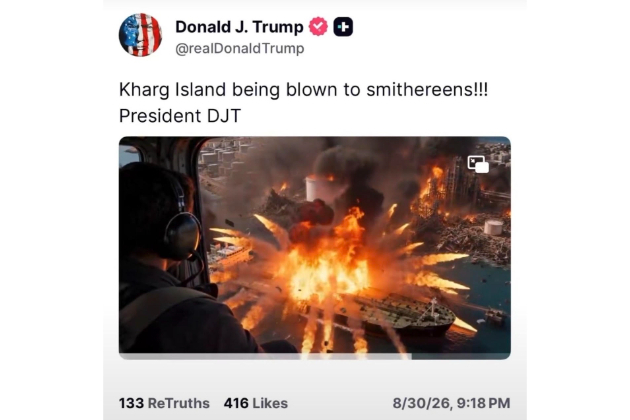 Iran ridicules Trump’s AI video of Kharg oil terminal bombing