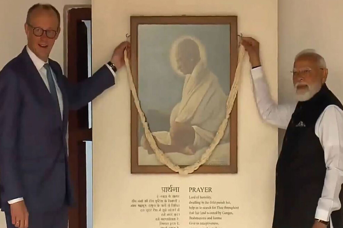 PM Modi welcomes German Chancellor Merz to Sabarmati Ashram on first official India visit
