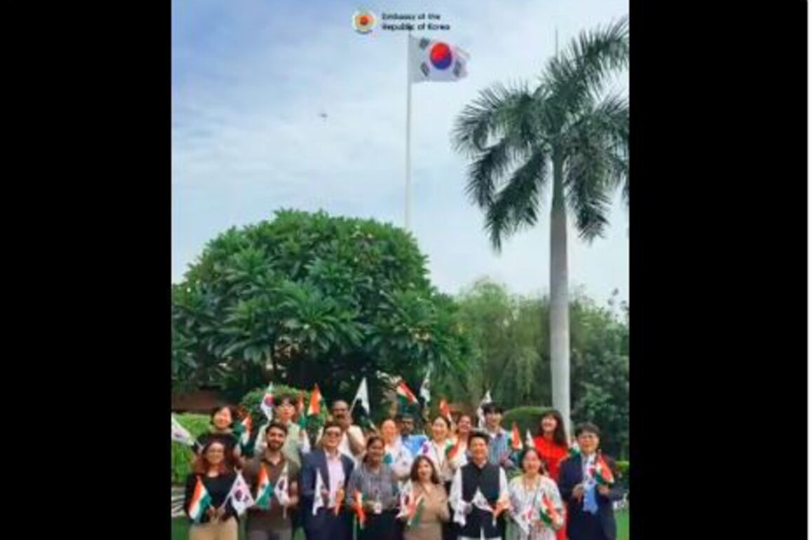 Korean Embassy in India extends Independence Day greetings, highlights strong bilateral ties