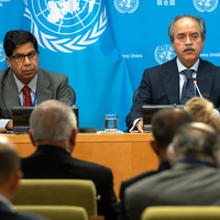 UN-PAKISTAN-ENVOY-PRESS CONFERENCE