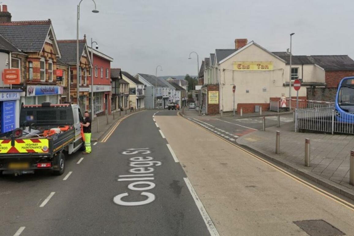 One taken to hospital after crash near Ammanford bus station
