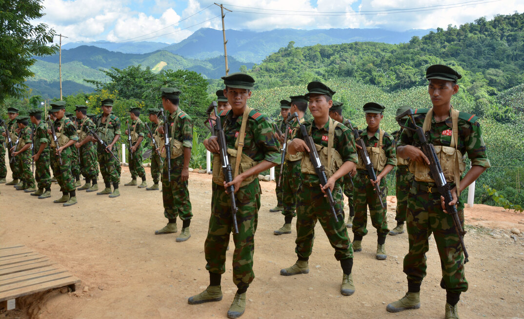 Kachin Independence Army cadets in October 2016.