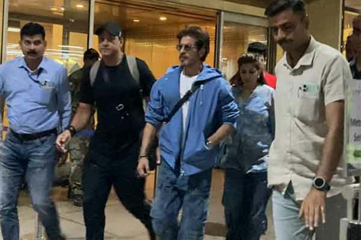 Shah Rukh Khan serves style goals at Mumbai airport with his dapper look