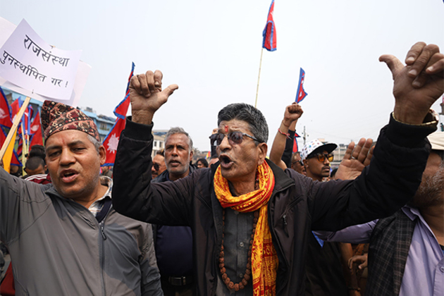Nepali royalists announce to break into restricted zone near parliament, call for protest in Kathmandu