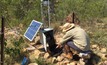 Weather monitoring station at Thunderbird site.