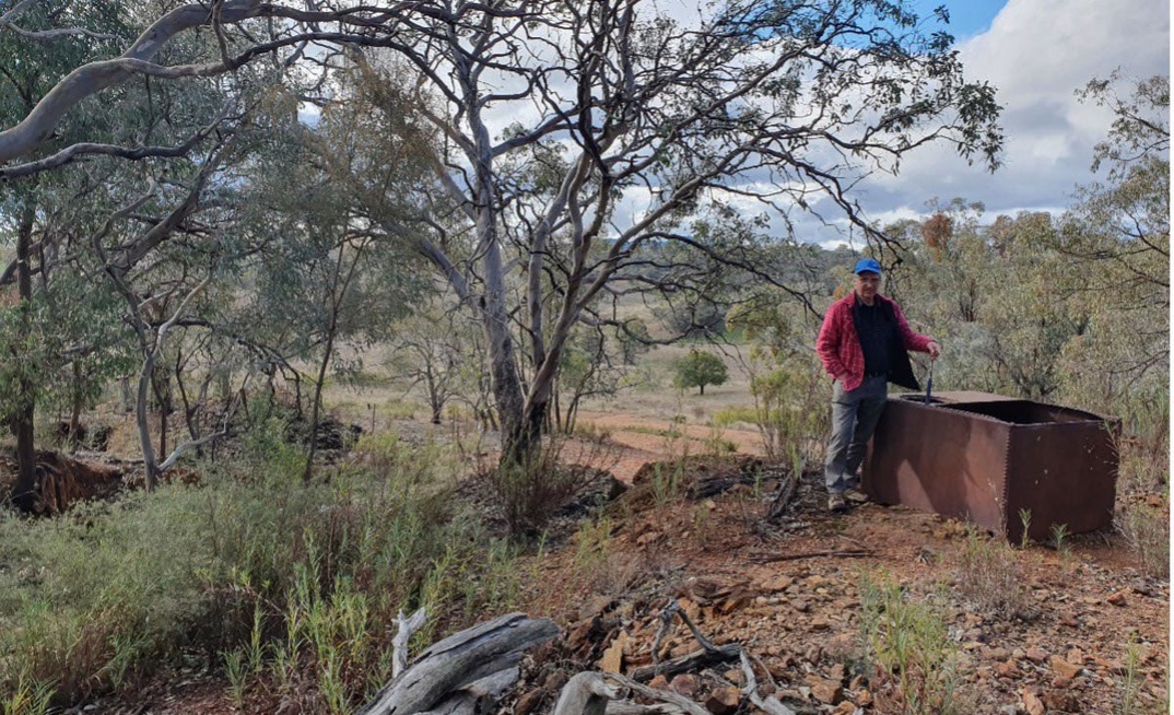 Mart Rampe in the field.