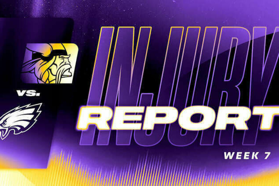 Vikings vs. Eagles Injury Report for Week 7 of 2025
