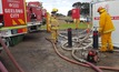 Victorian fire responders on-site the VBB project in August this year 