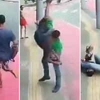 Thief gets MMA-style beatdown after robbing jewelry store