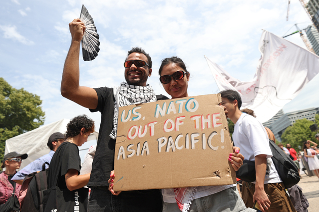 THE NETHERLANDS-THE HAGUE-PROTEST-NATO SUMMIT
