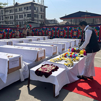 "Shocking and condemnable": KC Venugopal in Srinagar pays homage to Pahalgam attack victims