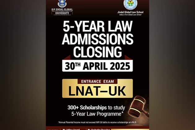 Jindal Global Law School (JGLS) Admissions Close on 30th April' Students Must Take LNAT-UK Test