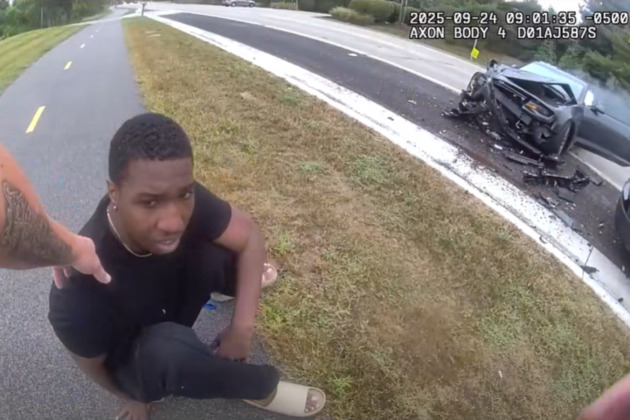 Bodycam video shows 'bored' suspect ramming Illinois cop's cruiser