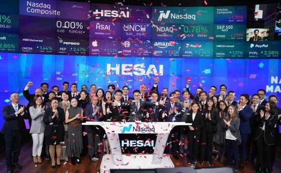 Hesai gains 11% on debut after $190m US offering