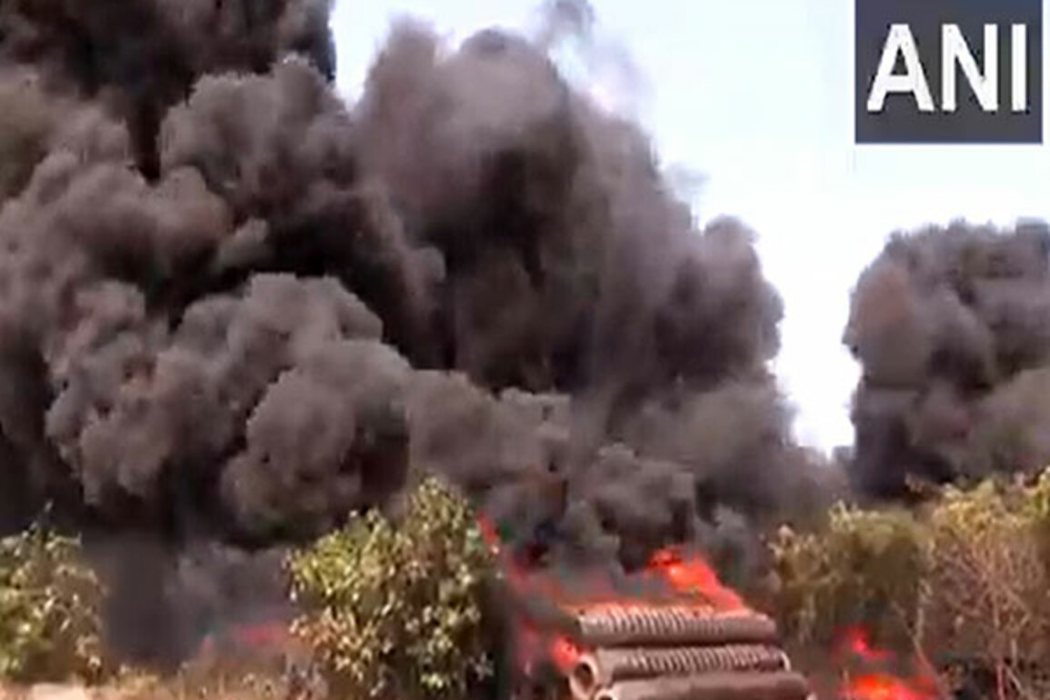 Odisha: Massive fire erupts at pipe stockyard in Paradip