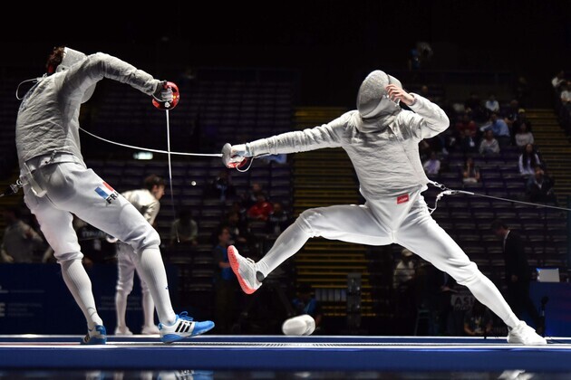 (SP)CHINA-HONG KONG-FENCING-WORLD CHAMPIONSHIPS-MEN'S SABRE-TEAM (CN)