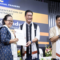 Arunachal CM Pema Khandu felicitates 140 APPSCCE-2024 recruits
