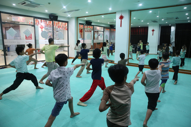 MYANMAR-YANGON-WUSHU-CLASS