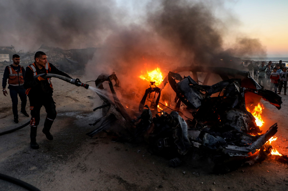 MIDEAST-GAZA CITY-ISRAELI AIRSTRIKE-JOURNALIST KILLED