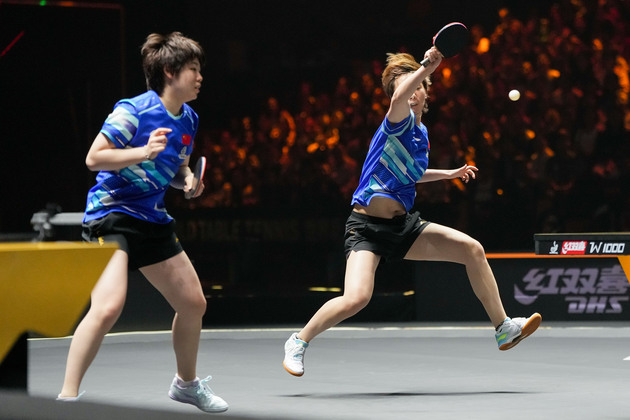 (SP)CHINA-BEIJING-TABLE TENNIS-WTT-CHINA SMASH-WOMEN'S DOUBLES-FINAL(CN)