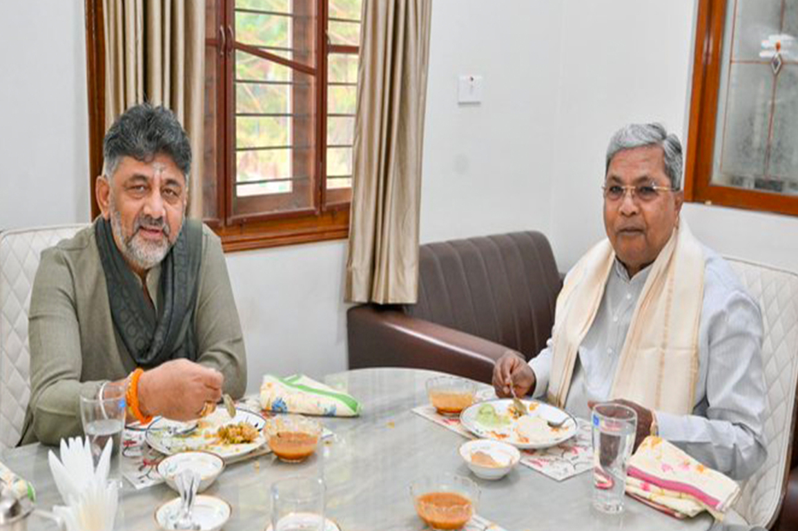 DK Shivakumar holds "productive discussion" with CM Siddaramaiah amid Karnataka Congress power tussle