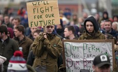 Picture slideshow: Welsh farmers protest at the Senedd