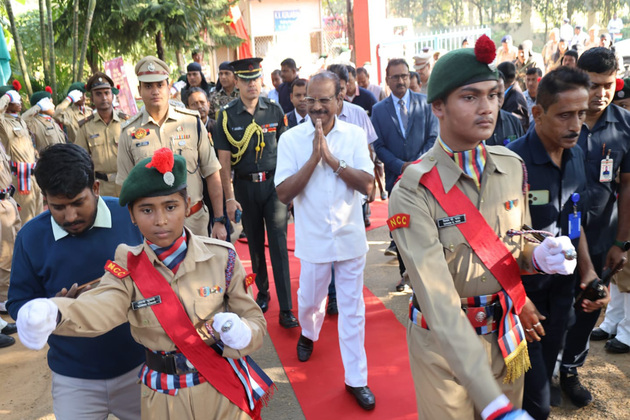 Tripura Governor attends Constitution Day programme at KV Kunjaban in Agartala