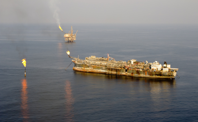 Oil rigs off the west coast of Africa | Credit: iStock