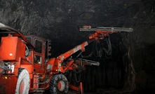 A JH Fletcher J352-LS dual boom jumbo underground