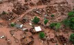 Distrito de Bento Rodrigues, em Minas Gerais, após rompimento da barragem de Fundão/Christophe Simon/AFP