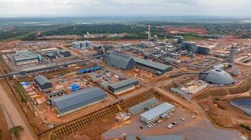 The Kamoa-Kakula smelter in the Democratic Republic of the Congo