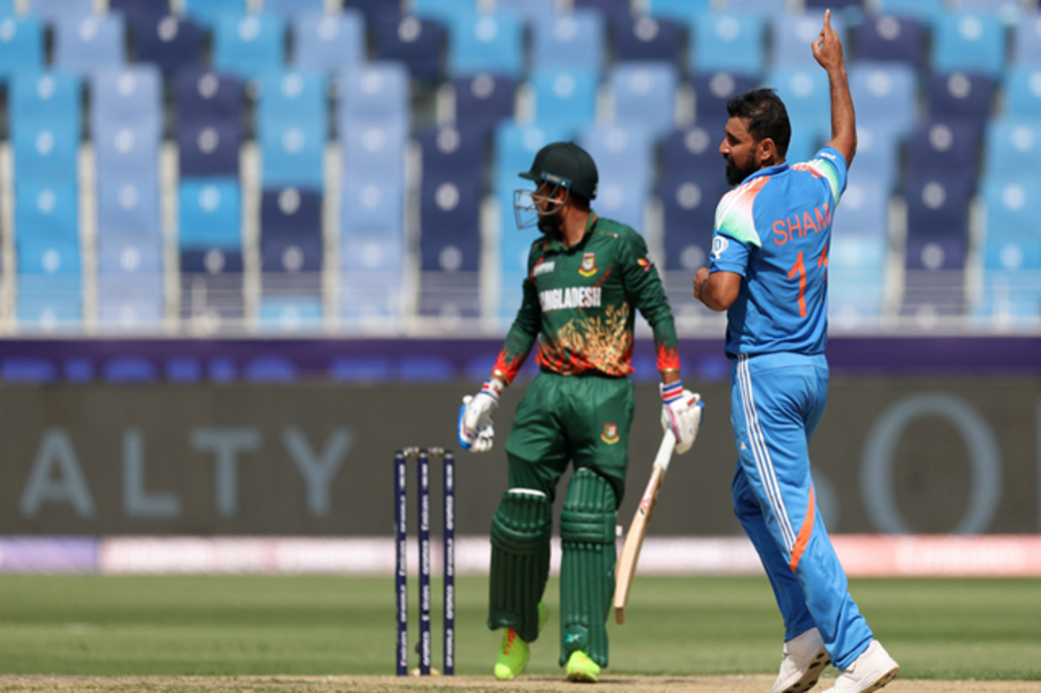 "Ye ICC tournament me Panje se kam baat hi nahi karte": Gill hails Shami's spell in CT 2025 opener